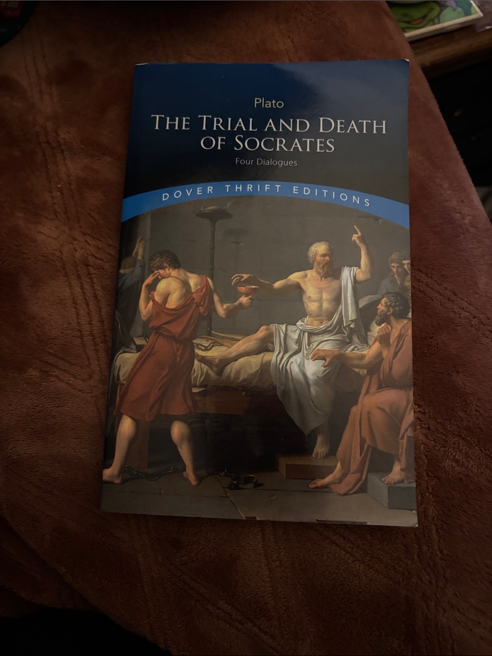 Plato - The Trial and Death of Socrates (Dover Thrift Editions) - Blue Cover